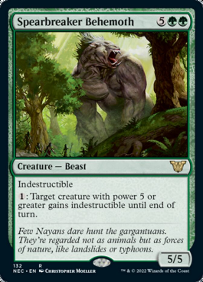 Spearbreaker Behemoth [Kamigawa: Neon Dynasty Commander] | Good Games Cannington