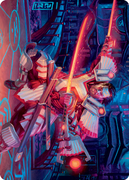 Isshin, Two Heavens as One 1 Art Card [Kamigawa: Neon Dynasty Art Series] | Good Games Cannington