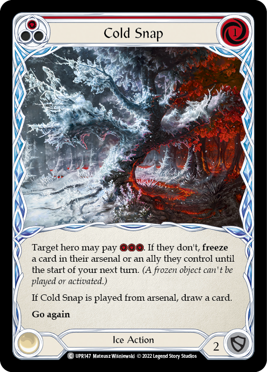 Cold Snap (Red) [UPR147] (Uprising)  Rainbow Foil | Good Games Cannington