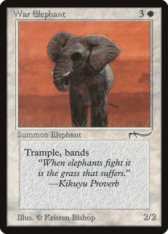 War Elephant (Light Mana Cost) [Arabian Nights] | Good Games Cannington
