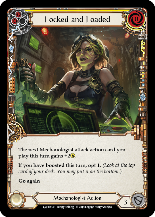 Locked and Loaded (Yellow) [ARC033-C] 1st Edition Normal | Good Games Cannington