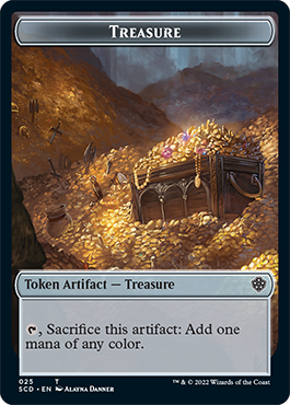 Treasure // Treasure Double-Sided Token [Starter Commander Decks] | Good Games Cannington