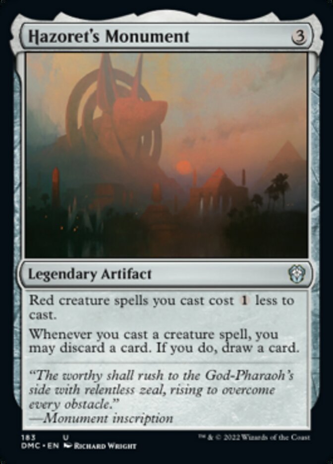 Hazoret's Monument [Dominaria United Commander] | Good Games Cannington