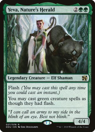 Yeva, Nature's Herald [Duel Decks: Elves vs. Inventors] | Good Games Cannington