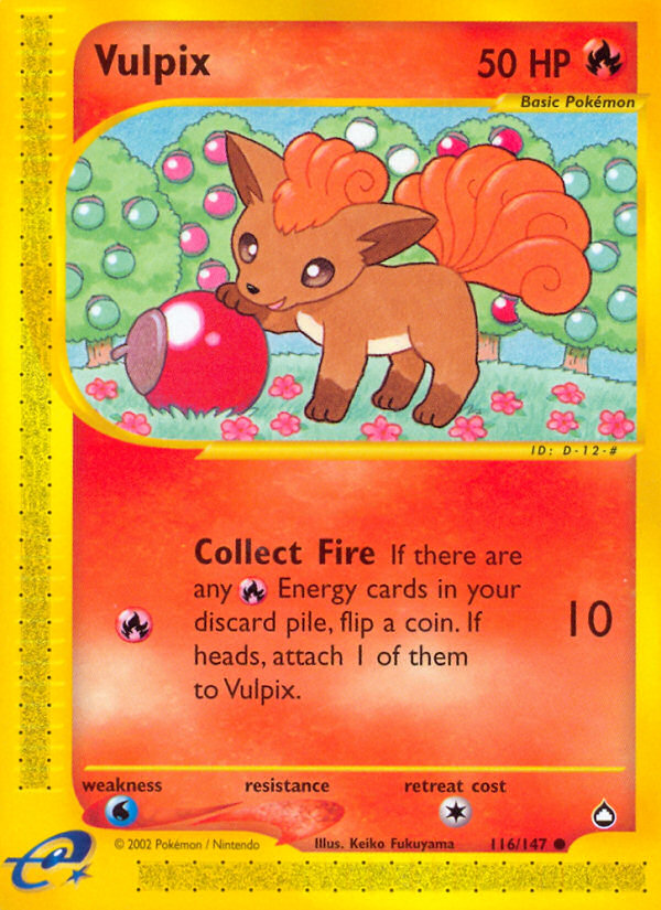 Vulpix (116/147) [Aquapolis] | Good Games Cannington