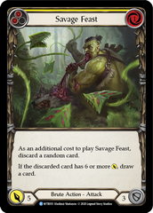 Savage Feast (Yellow) [U-WTR015] (Welcome to Rathe Unlimited)  Unlimited Rainbow Foil | Good Games Cannington