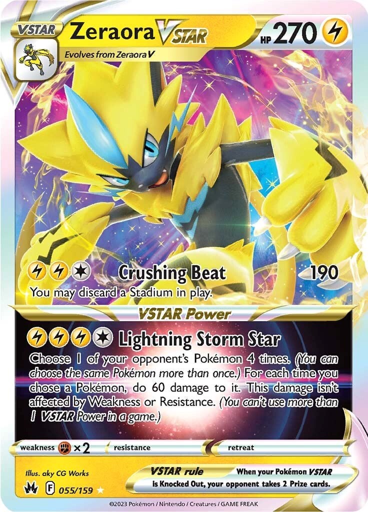 Zeraora VSTAR (055/159) [Sword & Shield: Crown Zenith] | Good Games Cannington