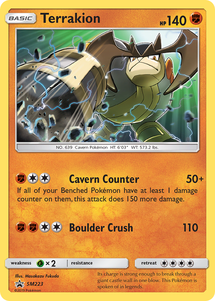 Terrakion (SM223) [Sun & Moon: Black Star Promos] | Good Games Cannington