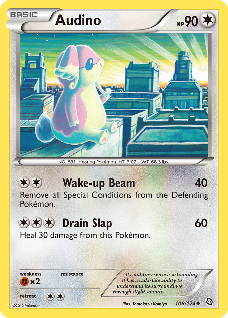 Audino (108/124) [Black & White: Dragons Exalted] | Good Games Cannington