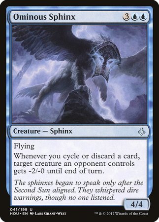 Ominous Sphinx [Hour of Devastation] | Good Games Cannington