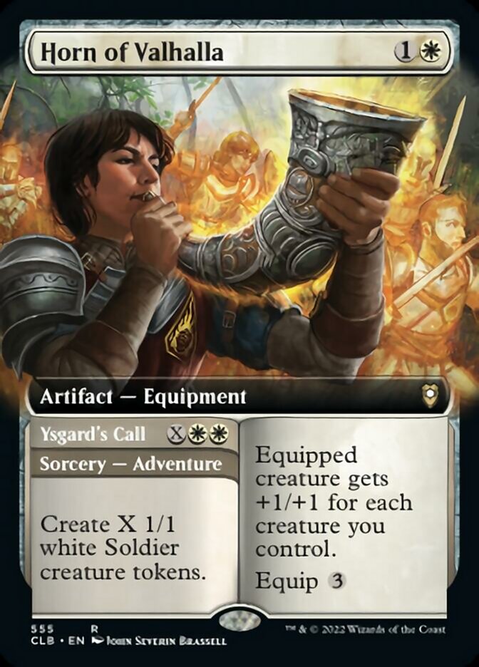 Horn of Valhalla // Ysgard's Call (Extended Art) [Commander Legends: Battle for Baldur's Gate] | Good Games Cannington
