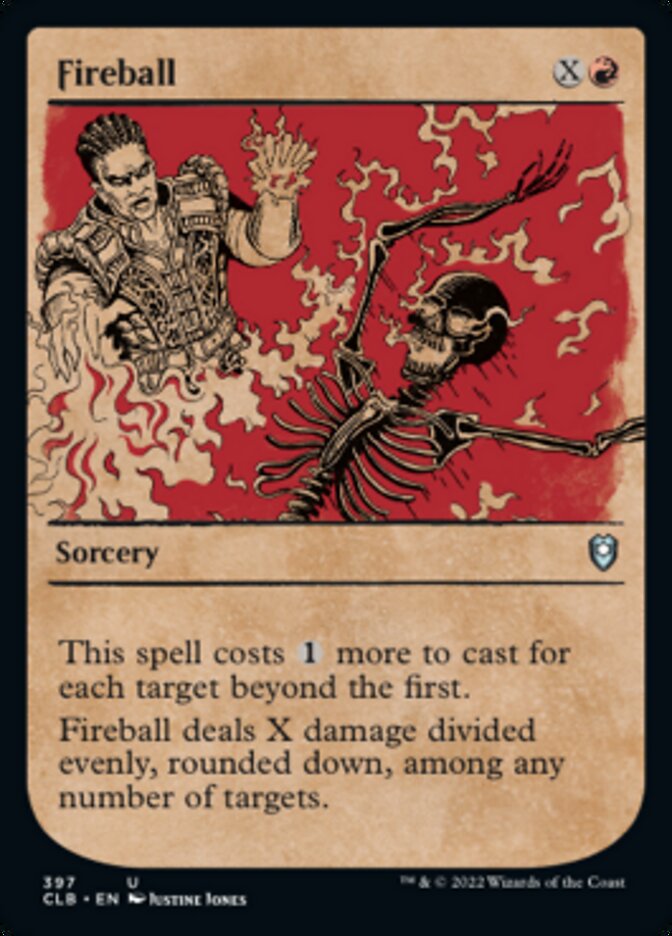 Fireball (Showcase) [Commander Legends: Battle for Baldur's Gate] | Good Games Cannington