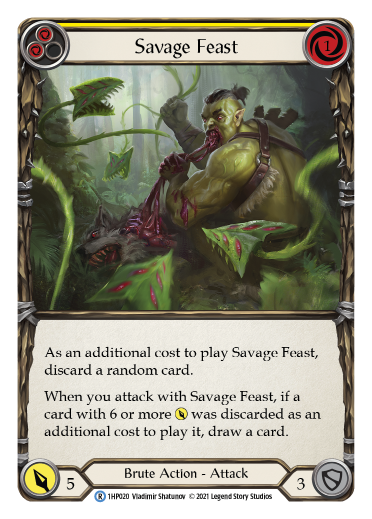 Savage Feast (Yellow) [1HP020] | Good Games Cannington