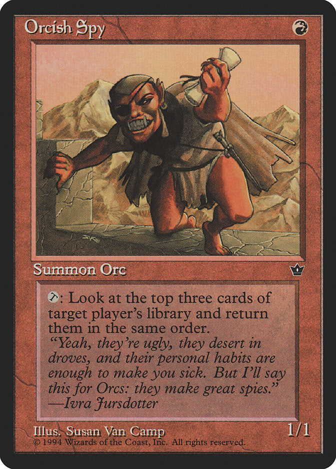 Orcish Spy (Susan Van Camp) [Fallen Empires] | Good Games Cannington