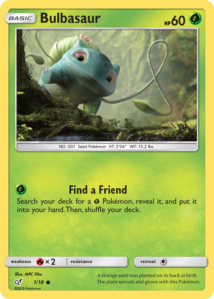 Bulbasaur (1/18) [Sun & Moon: Detective Pikachu] | Good Games Cannington