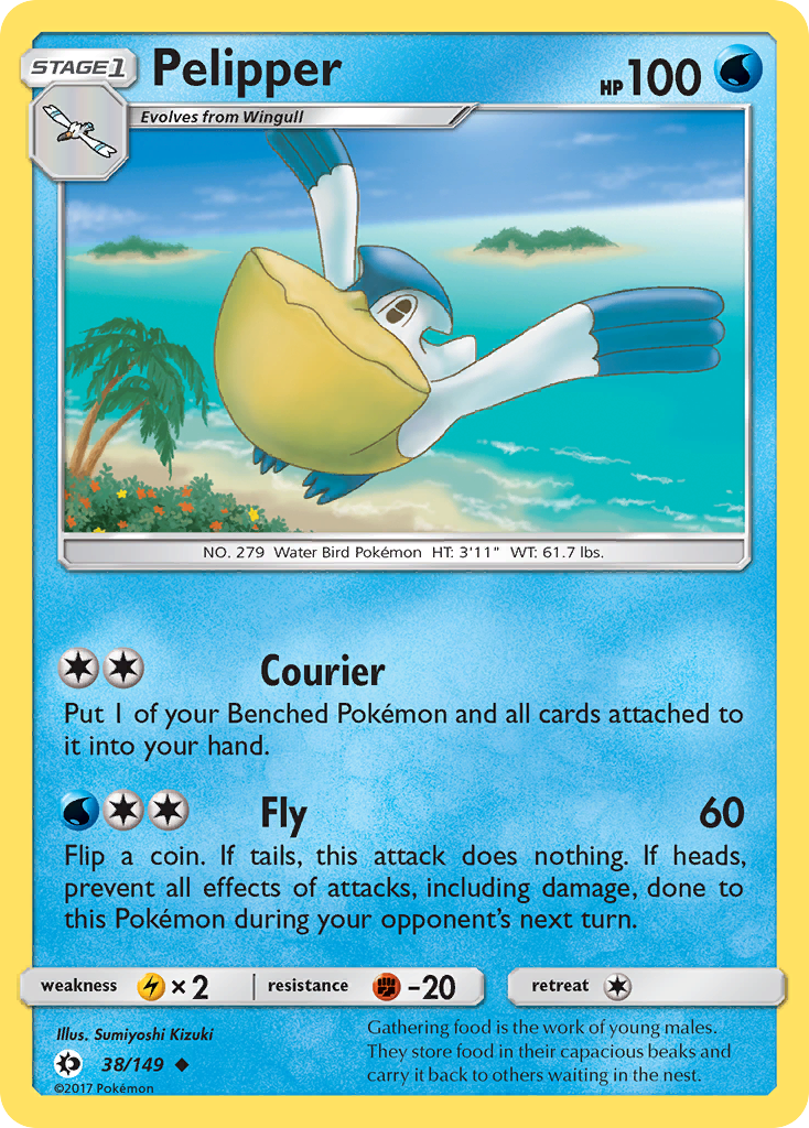 Pelipper (38/149) [Sun & Moon: Base Set] | Good Games Cannington