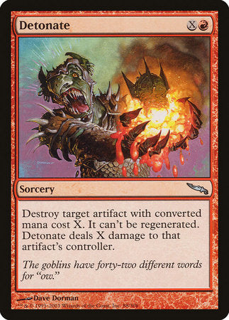 Detonate [Mirrodin] | Good Games Cannington