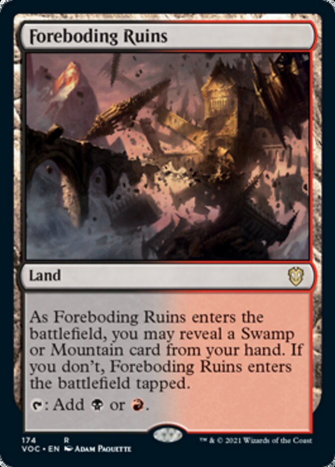 Foreboding Ruins [Innistrad: Crimson Vow Commander] | Good Games Cannington