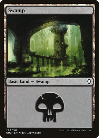 Swamp (299) [Commander Anthology Volume II] | Good Games Cannington