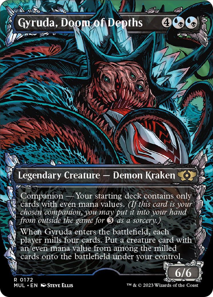 Gyruda, Doom of Depths (Halo Foil) [Multiverse Legends] | Good Games Cannington