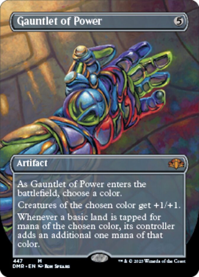 Gauntlet of Power (Borderless Alternate Art) [Dominaria Remastered] | Good Games Cannington