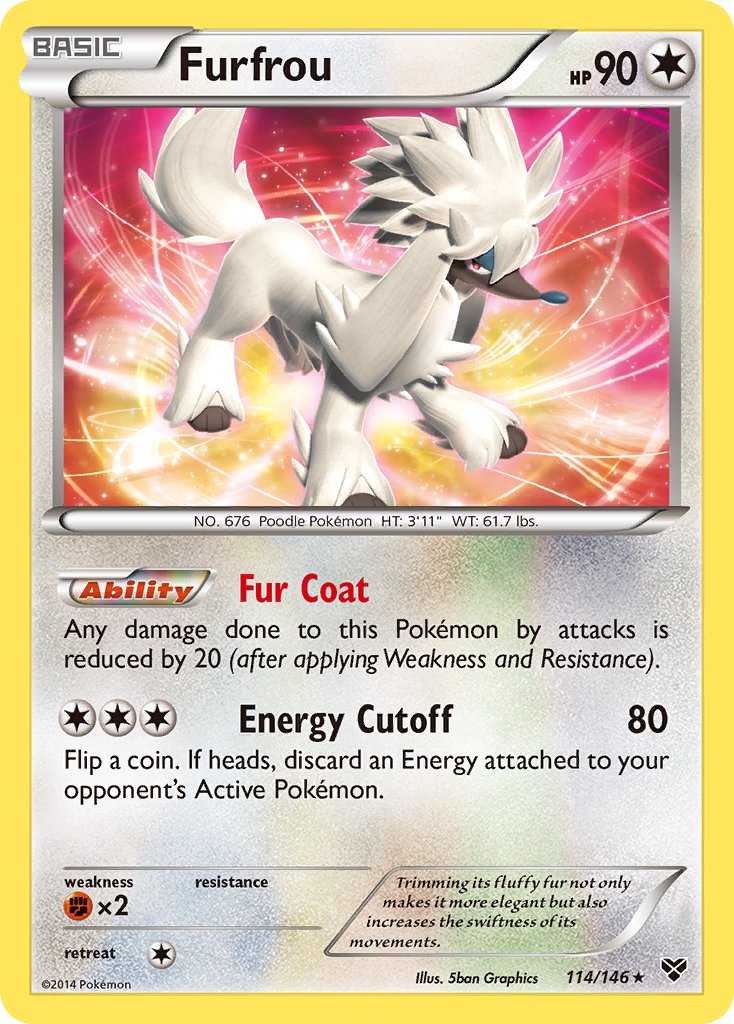 Furfrou (114/146)(Cosmos Holo) (Blister Exclusive) [XY: Base Set] | Good Games Cannington