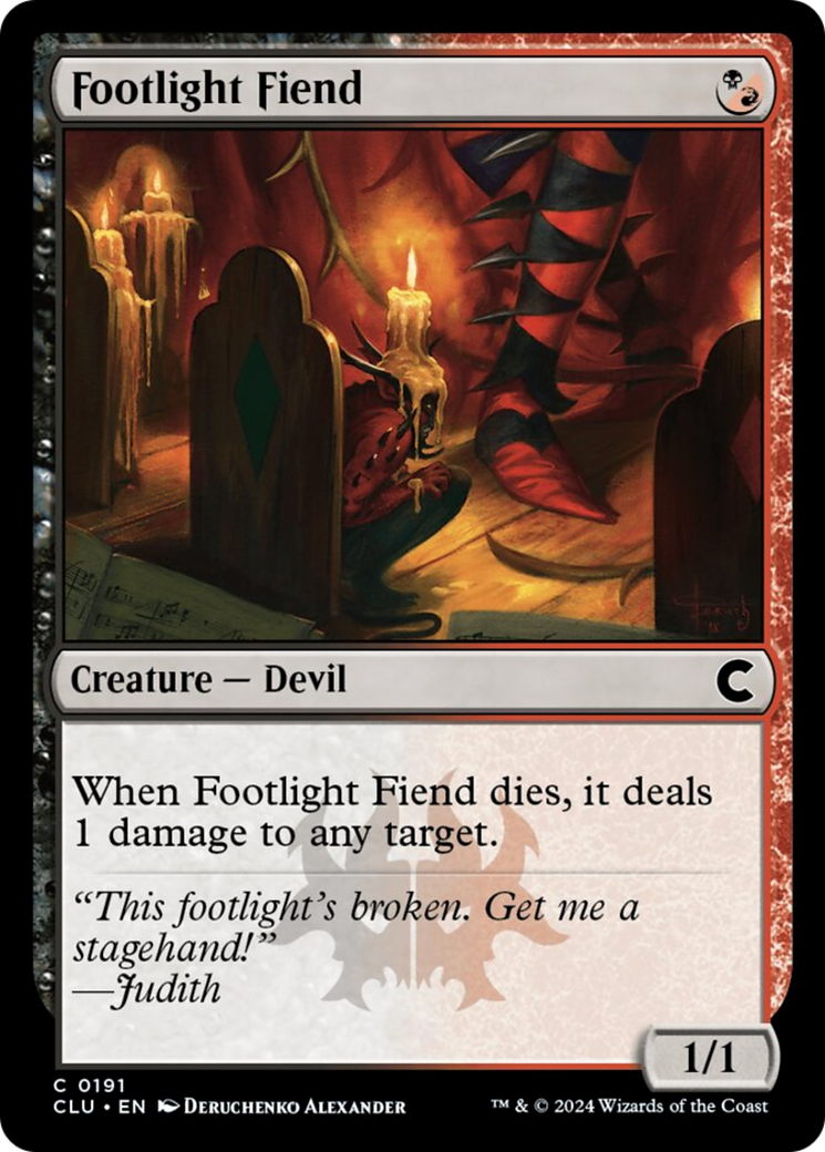 Footlight Fiend [Ravnica: Clue Edition] | Good Games Cannington