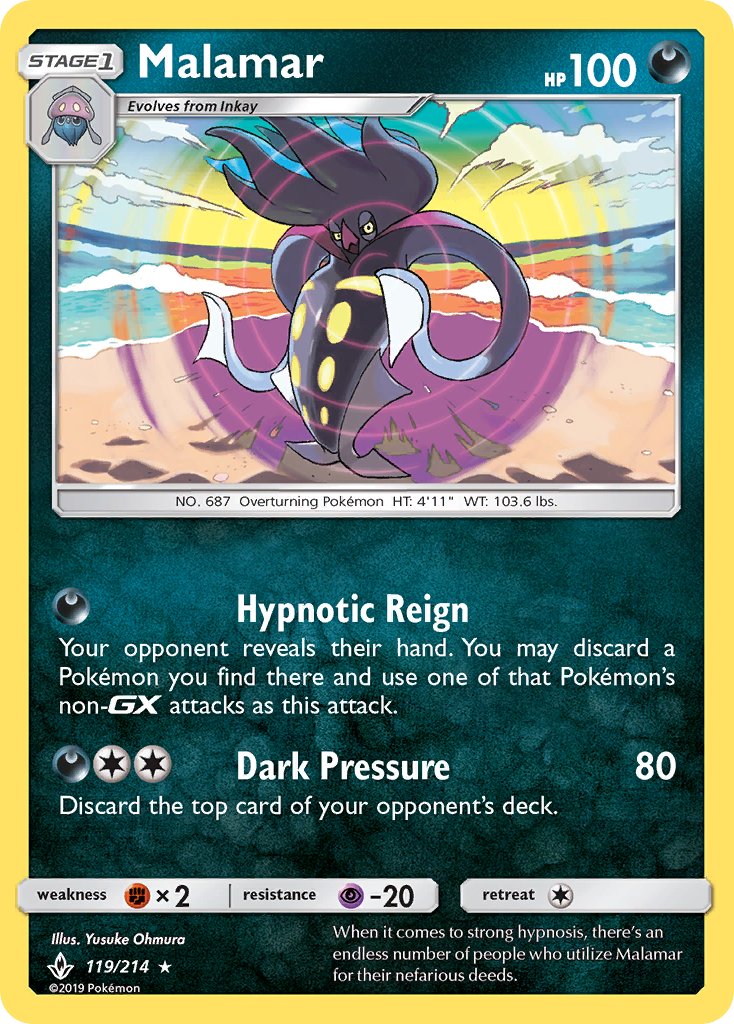Malamar (119/214) [Sun & Moon: Unbroken Bonds] | Good Games Cannington