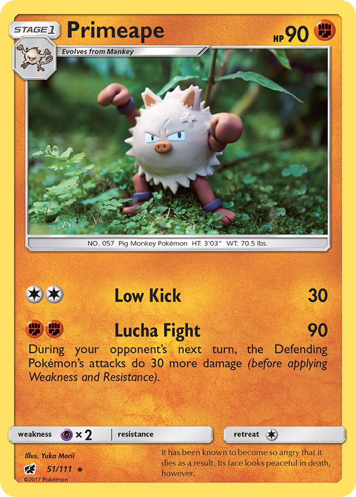 Primeape (51/111) [Sun & Moon: Crimson Invasion] | Good Games Cannington