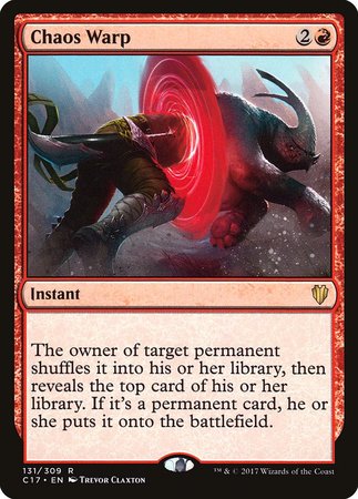 Chaos Warp [Commander 2017] | Good Games Cannington