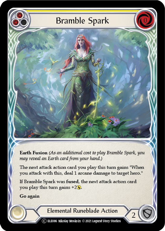 Bramble Spark (Yellow) [U-ELE086] Unlimited Rainbow Foil | Good Games Cannington