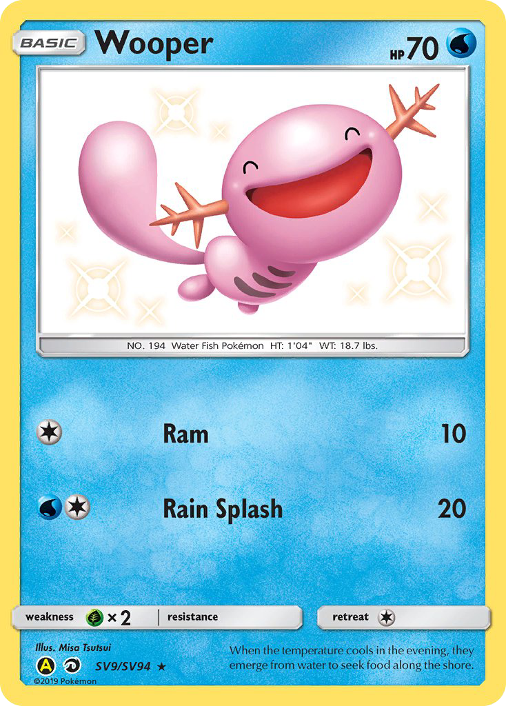 Wooper (SV9/SV94) [Sun & Moon: Hidden Fates - Shiny Vault] | Good Games Cannington