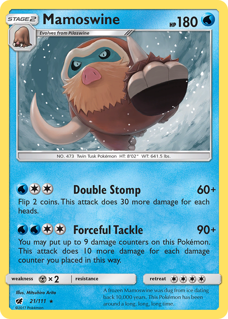 Mamoswine (21/111) [Sun & Moon: Crimson Invasion] | Good Games Cannington