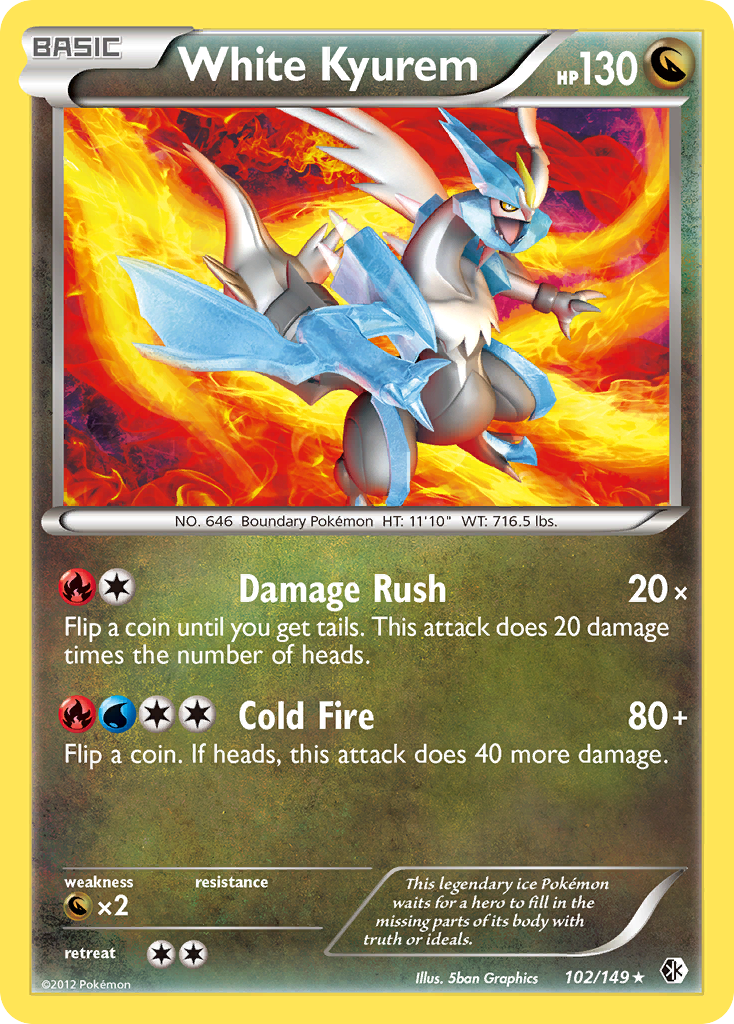 White Kyurem (102/149) [Black & White: Boundaries Crossed] | Good Games Cannington