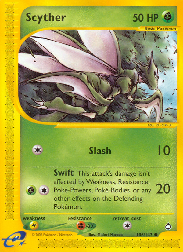 Scyther (106/147) [Aquapolis] | Good Games Cannington
