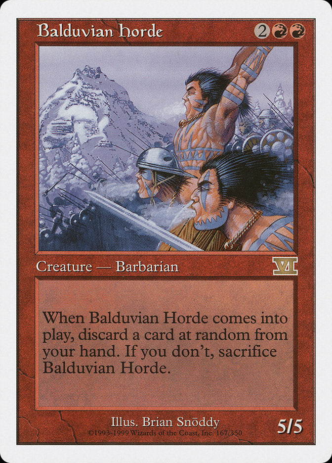 Balduvian Horde [Classic Sixth Edition] | Good Games Cannington