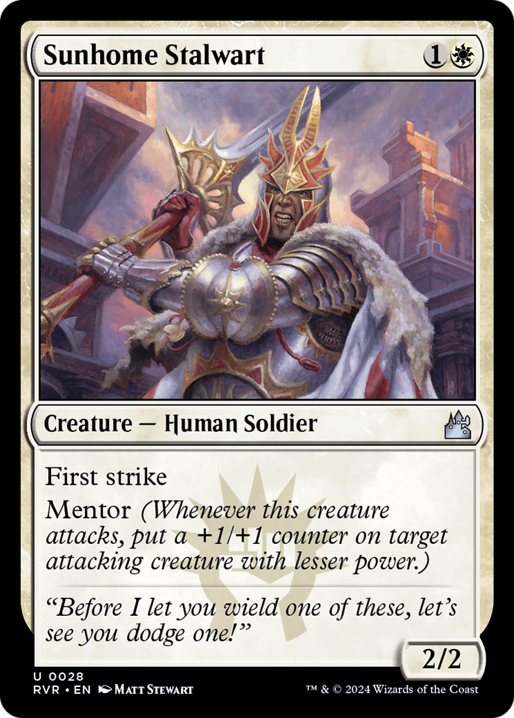 Sunhome Stalwart [Ravnica Remastered] | Good Games Cannington