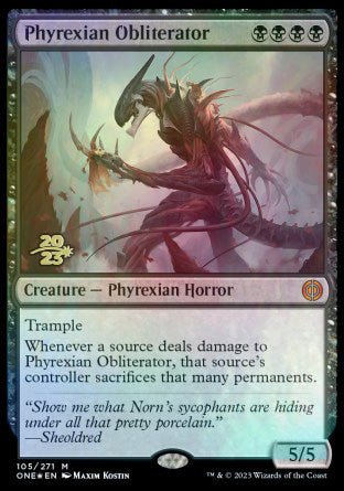 Phyrexian Obliterator [Phyrexia: All Will Be One Prerelease Promos] | Good Games Cannington
