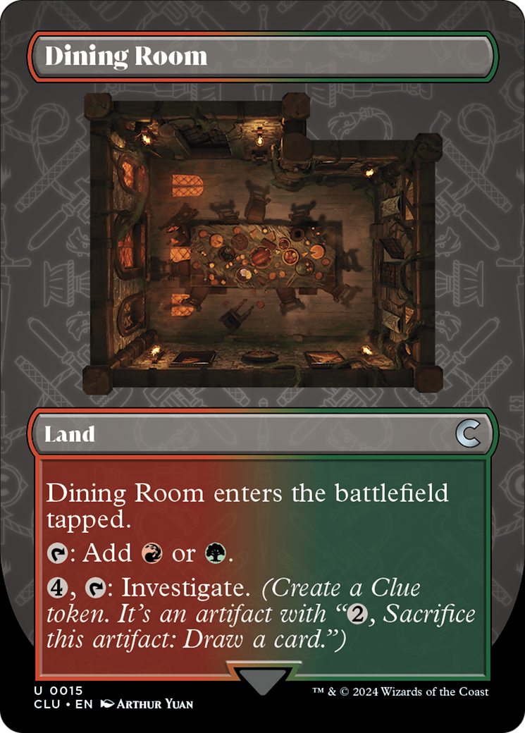 Dining Room (Borderless) [Ravnica: Clue Edition] | Good Games Cannington