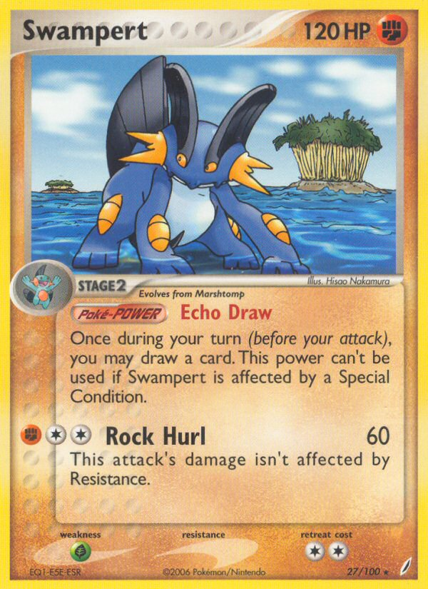 Swampert (27/100) [EX: Crystal Guardians] | Good Games Cannington