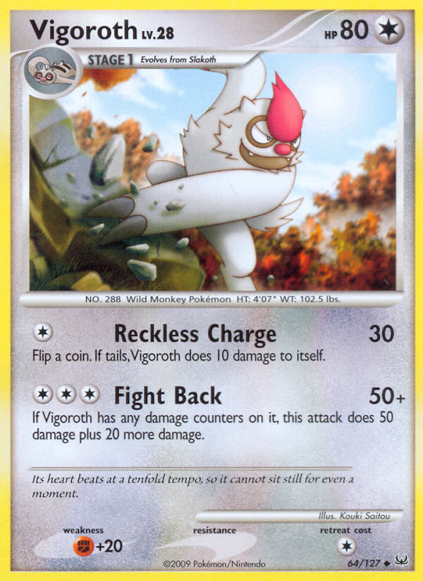 Vigoroth (64/127) [Platinum: Base Set] | Good Games Cannington