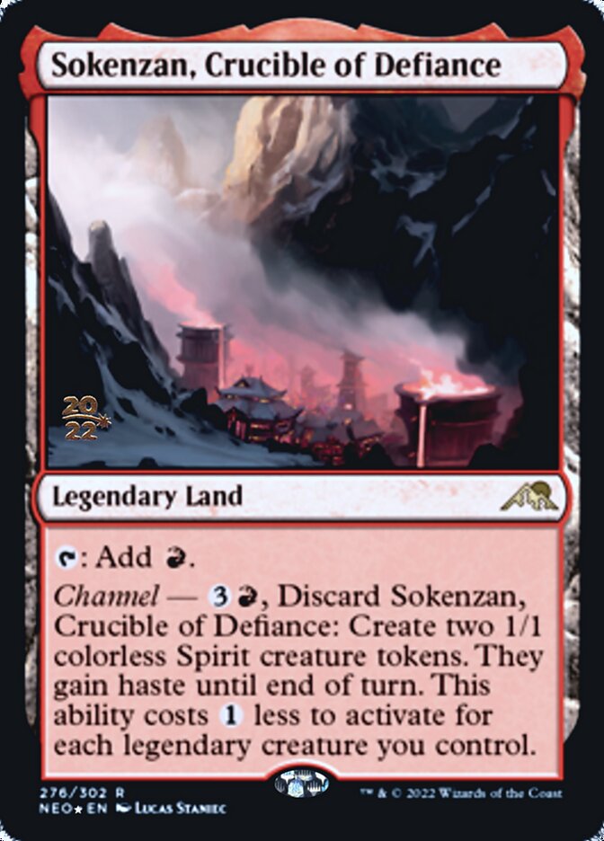 Sokenzan, Crucible of Defiance [Kamigawa: Neon Dynasty Prerelease Promos] | Good Games Cannington