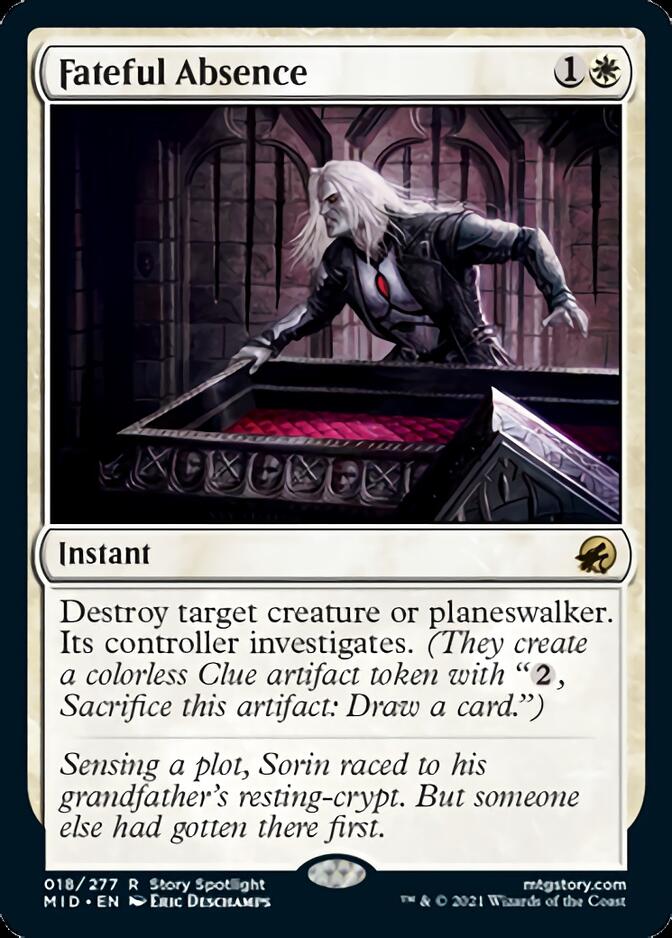 Fateful Absence [Innistrad: Midnight Hunt] | Good Games Cannington