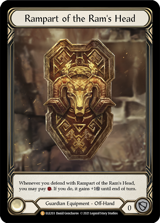 Rampart of the Ram's Head [ELE203] (Tales of Aria)  1st Edition Cold Foil | Good Games Cannington