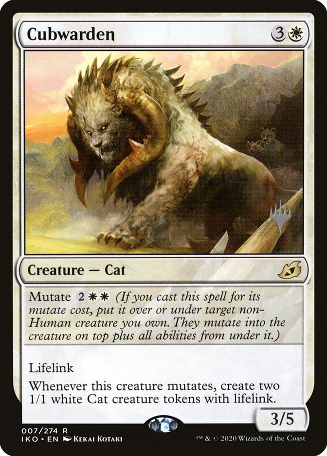 Cubwarden (Promo Pack) [Ikoria: Lair of Behemoths Promos] | Good Games Cannington