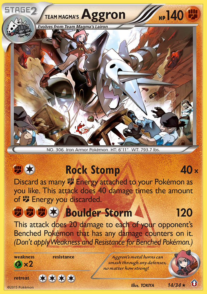 Team Magma's Aggron (14/34) [XY: Double Crisis] | Good Games Cannington