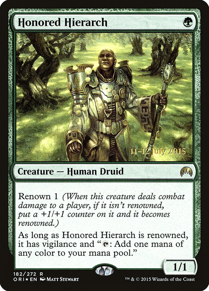 Honored Hierarch [Magic Origins Prerelease Promos] | Good Games Cannington