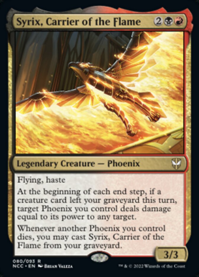 Syrix, Carrier of the Flame [Streets of New Capenna Commander] | Good Games Cannington