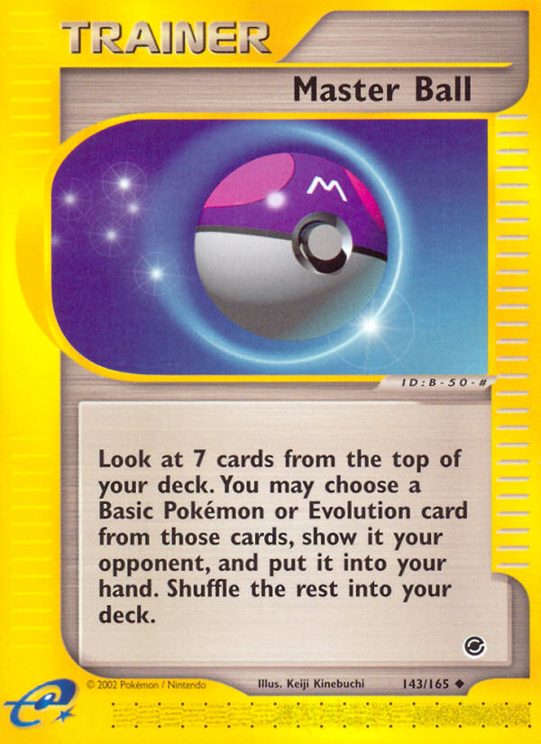 Master Ball (143/165) [Expedition: Base Set] | Good Games Cannington