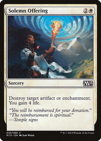 Solemn Offering [Magic 2015] | Good Games Cannington